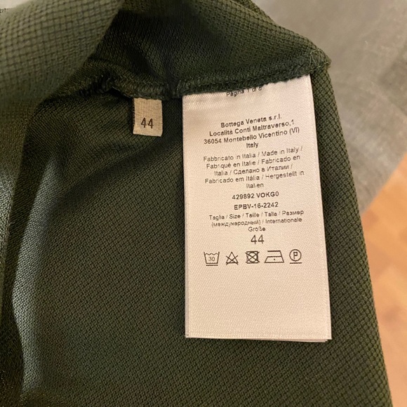 Brand New Bottega Veneta Men's Logo Polo Shirt size 44 - Picture 3 of 6